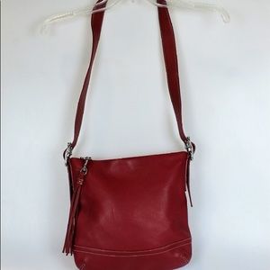 Red Leather Coach Purse